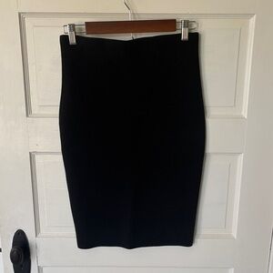 Express Black body contour Pencil Skirt